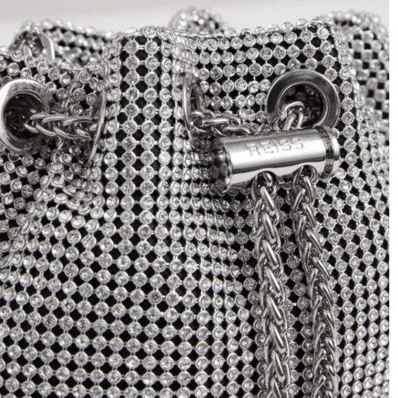 Reiss Demi Crystal Mini bucket Bag - Picture 6 of 6